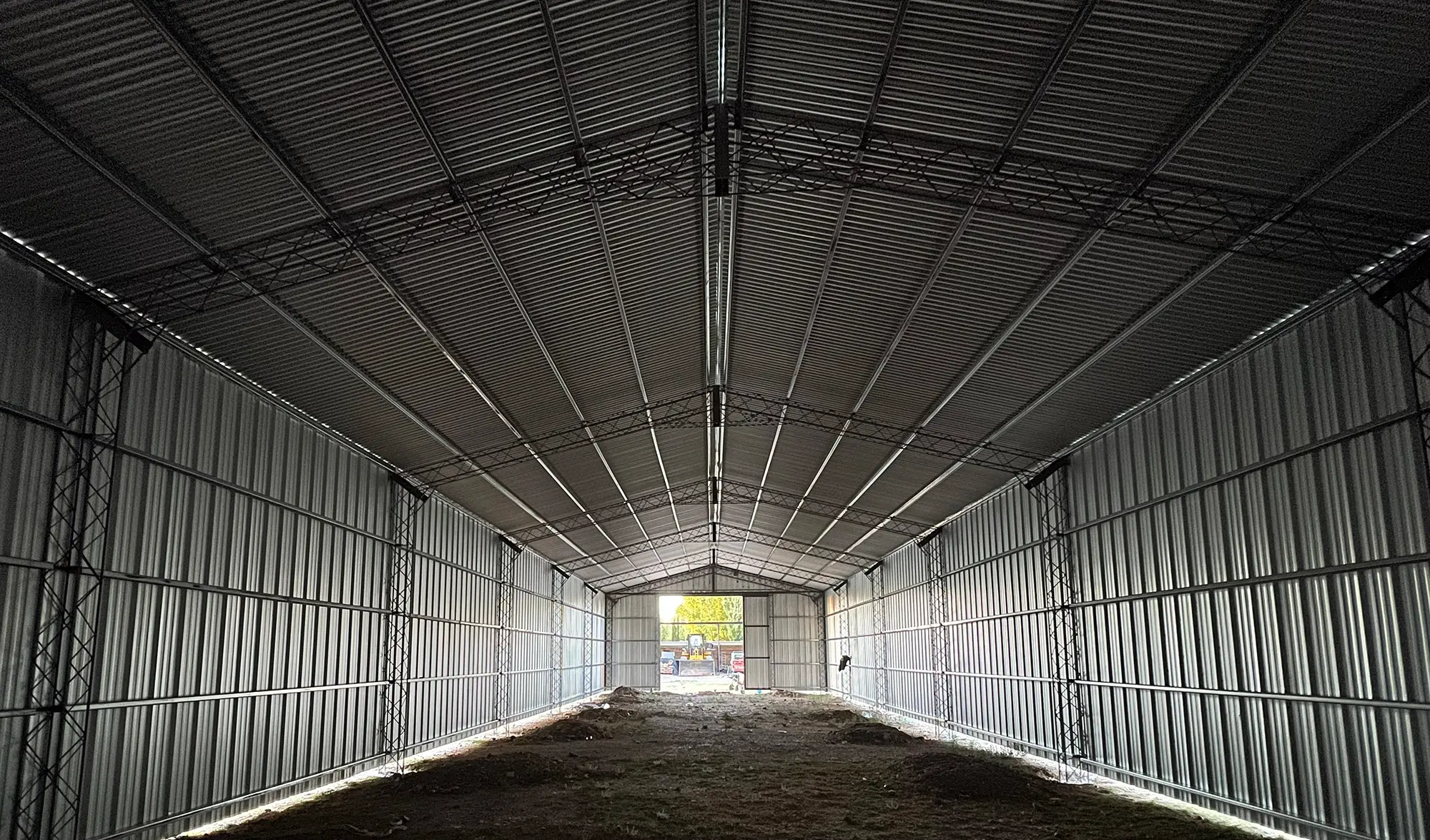 Estructura metálica de gran luz fabricada por Metalúrgica Pampeana