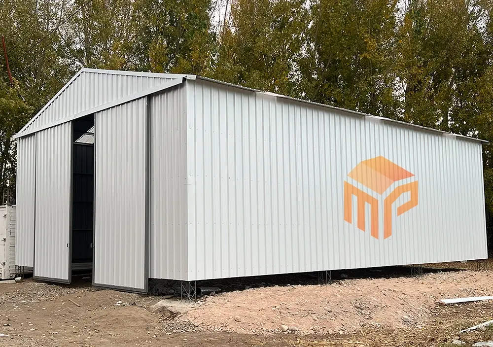 Galpón metálico fabricado a medida por Metalúrgica Pampeana
